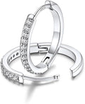 FaithHeart Sterling Silver Hoop Earrings for Women, Hypoallergenic Huggie Hoop Earrings Lightweight Small Cartilage Earrings Hoop Earring Dainty Everyday Earrings 6/8/10/12/14/15/16/18/20mm