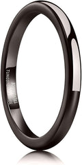 King Will Tungsten Carbide Wedding Band for Men Women Promise Rings for Couples Domed High Polish