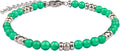 Natural Gem Stone Beaded Bracelets for Women Adjustable Stainless Steel Agate Lapis Tiger Eye Aventurine Rose Quartz