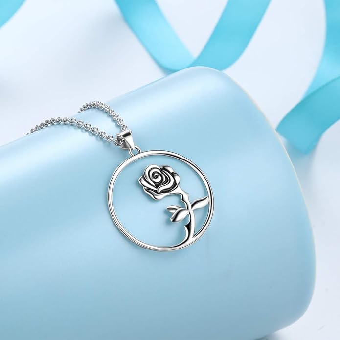 925 Sterling Silver Rose Flower Ring - Adjustable, Elegant Promise Ring for Women & Girls - Perfect for Birthday & Wedding Gifts