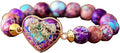 ZOSOJONA Women Wrap Bracelet Boho Natural Jasper Crystal Stone Beads Strand Bracelets