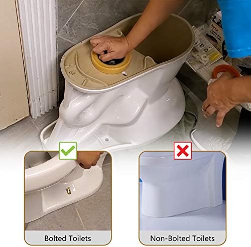 Toilet Bowl Wax Ring Kit with Flange Bolts, Fits 3 or 4 Inch Lines - Image 3