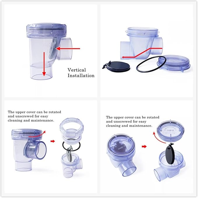 Plumbing Fittings Ball Valve 1pcs 50mm PVC Check Kitchen Sewer Anti-Backflow - Image 5