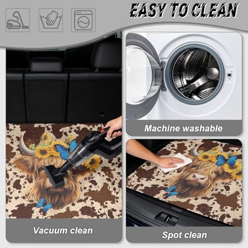 ELEQIN Trunk Mats for Cars SUV Sedan Truck Non Slip Backing Heavy Duty Cargo - Image 5