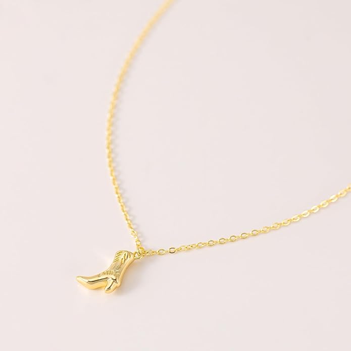 14K Gold Plated Dainty Pendant Butterfly Bead Boot Bee Baseball Flower Compass Airplane Heart Hummingbird Tree Necklace Simple Jewelry Gift for Women