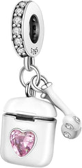 MULA 925 Sterling Silver Charms for Bracelets and Necklaces Family Letters Dangle Pendants Airplane Travel Beads Family Tree Jewelry Charms for Women