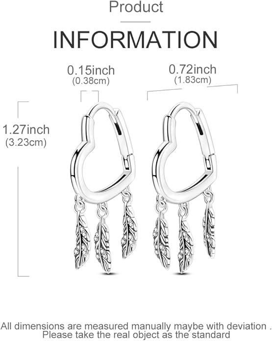 LAZA 925 Sterling Silver Hoop Earrings for Women, Hypoallergenic Huggie Butterfly Dangle Drop Earrings Colorful Flower Earrings Jewelry Gifts