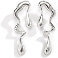 Irregular WaterDrop Earrings, Melted Liquid Irregular Stainless Steel Earrings, Embrace Minimalist Earrings, Statement Earrings for Women