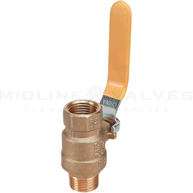 Midline Valve 822MF256 Premium Brass Full Port Ball Valve 3/4 in. FIP x MIP - Image 7