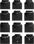 12pcs Chain Gold Bead Necklace Coin Moon Star Pearl Pendant Chain Choker Multilayer Necklace Leather Cord Set for Women Men Adjustable Gold Tone