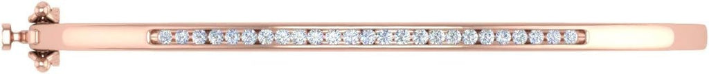 1/2 Carat Channel Set Round-Cut Natural Diamond Bangle Bracelet for Women in 14K Gold (SI1-SI2 Clarity)