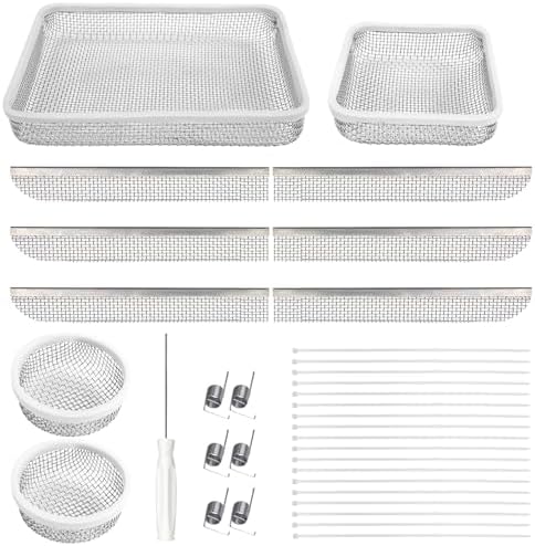 Eazy2hD RV Furnace Vent Cover Screen, Stainless steel mesh by EAZY2HD