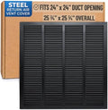 Fits 24x24 Duct Opening | Steel Return Air Grille by Handua | Vent Cover Grill by Handua