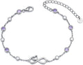 Infinity Love Heart/Claddagh Bracelet for Women 925 Sterling Silver Charm Link Bracelet Adjustable Valentine’s Day Jewelry Gift for Her