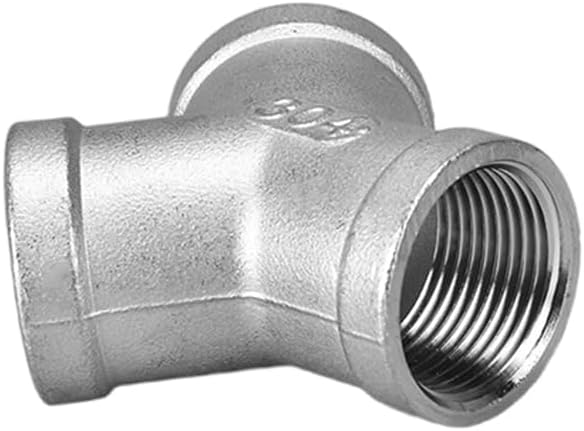Stainless Steel 304 Tee NPT Female 1/4" Y Shaped 3 Way Cast Pipe Fitting - Image 2