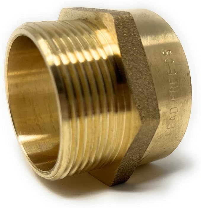 Cascada Lead-Free Brass Adapter, G Thread British BSPP Male to NPT Female |) - Image 6