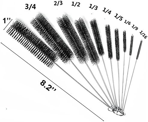 Eboot 10 Pcs 8.2 Inch Tube Cleaning Brushes Nylon Cleaner Brush Long Sink Drain - Image 2