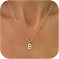 Valentines Gifts for Her Women - Initial Necklaces for Women Dainty 14k Gold Plated A-Z Letter Pendant Name Necklaces Cute Charm Choker Fashion Accessories Non Tarnish Trendy Jewelry Gift