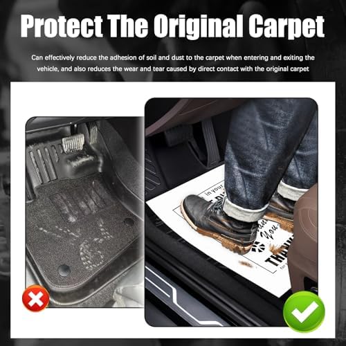 12PCS Paper Floor Mats for Cars Detail, Foldable Disposable Car Floor Mats for - Image 7