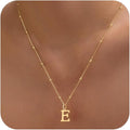 Valentines Gifts for Her Women - Initial Necklaces for Women Dainty 14k Gold Plated A-Z Letter Pendant Name Necklaces Cute Charm Choker Fashion Accessories Non Tarnish Trendy Jewelry Gift