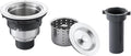 3-1/2-inch Kitchen Sink Drain, 304 Stainless Steel Removable Deep Basket by OUGOO