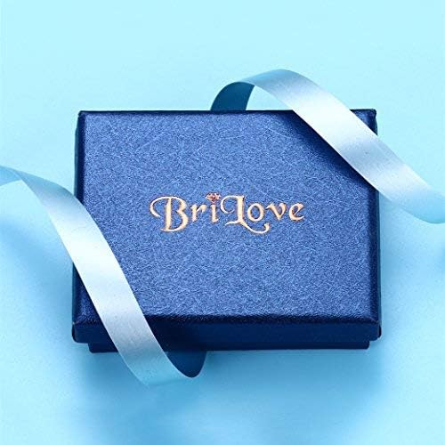 BriLove Women's Wedding Bridal Crystal Teardrop Multi Marquise Cluster Bling Dangle Earrings
