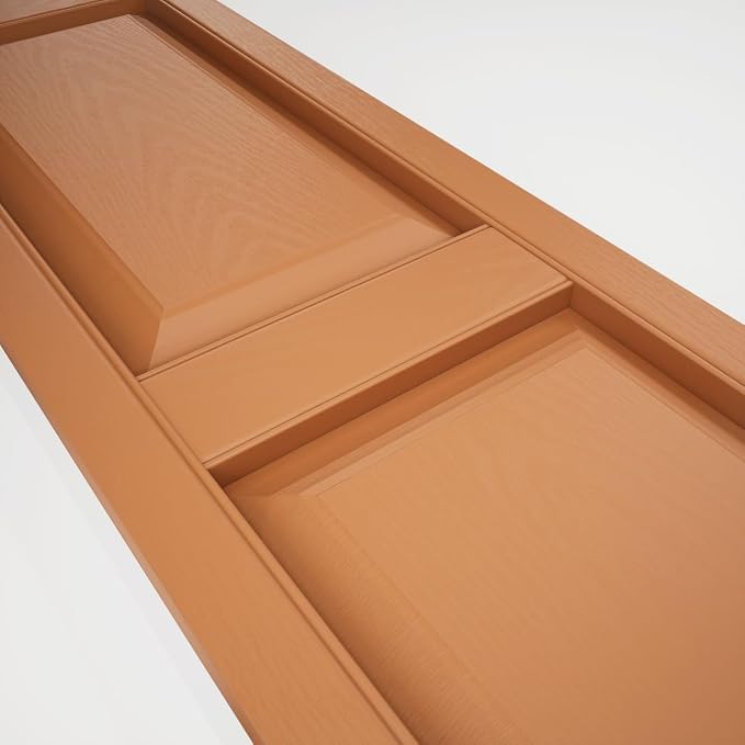 12"W x 43"H Lifetime Vinyl, Standard Two Equal Panels, Raised Panel Shutters - Image 13