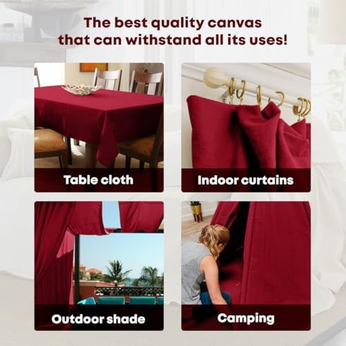 Canvas Drop Cloth for Painting 9x6 feet Pack of 1-8oz Painters Drop Cloths for - Image 4
