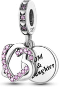Parmuz 925 Sterling Silver Charm for Bracelet Necklace Dangle Love Mom Ocean travel Butterfly Party Charm Beads Pendants DIY Jewelry for Women