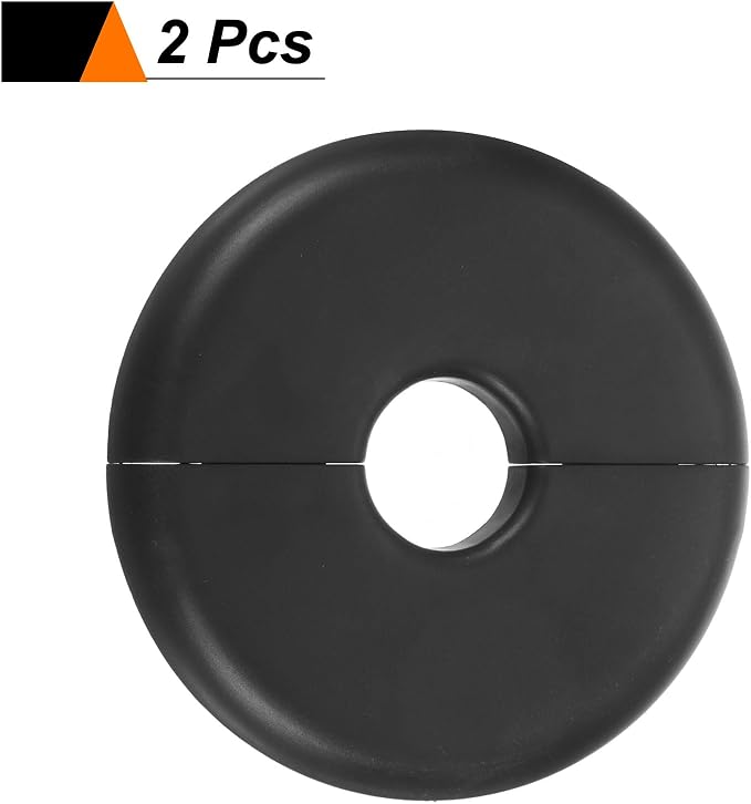 HARFINGTON 2pcs Wall Split Flange 17mm/0.7" Self-Adhesive Plumbing Cover Plates - Image 3