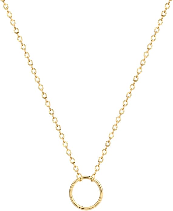 Zeffy Cute Heart Necklace 18k Gold/Silver Plated Tiny Heart Pendant Choker Necklaces Gold Love Heart Chain Necklace for Women Dainty Gold Jewelry Valentines Day Gifts for Women Girls Teen Girls