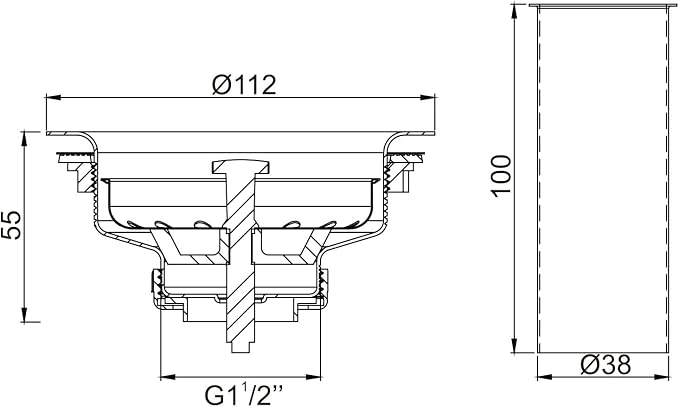 3 In 1 Kitchen Sink Drain Assembly, Stainless Steel Basket Strainer, 3-1/2 Inch - Image 8