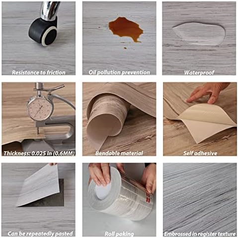 Lareko Peel and Stick Floor Tile, Waterproof Vinyl Plank Flooring - Image 6