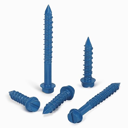 1/4" x 4-1/2" Concrete Screws, for Masonry, Brick or Stucco - Image 5
