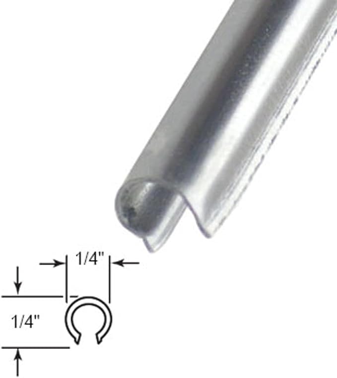 Hardware Sliding Door Track Cover 7/32" W x 9/32" H, Stainless Steel Patio - Image 7