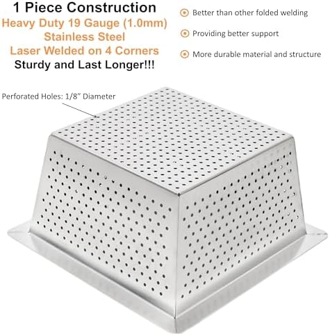 Leyso Stainless Steel Floor Sink Top Hang Basket Strainer Sink Drain Cover 10" - Image 3