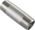 Beduan Stainless 1/2 NPT Male Threaded 2" Length Nipple Pipe Fitting | MPT by Beduan