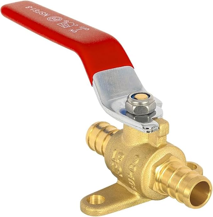 50-Pack EFIELD 1/2-inch Crimp Pex Brass Full Port Shut-off Ball Valve - Image 2
