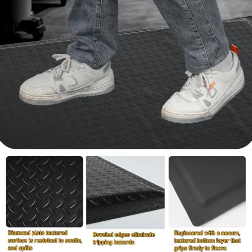 Nisorpa Anti Fatigue Mats Industrial 2' x 7' Ergonomic Standing Mat 15/16" - Image 3