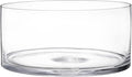 Wide Glass Cylinder Vase, Cylinder Terrarium Bowl, Decorative Centerpiece by YOUEON
