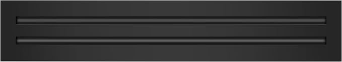 BUILDMART - 22x4 Modern AC Vent Cover - Decorative Black Air Vent - Standard by TexasBuildmart