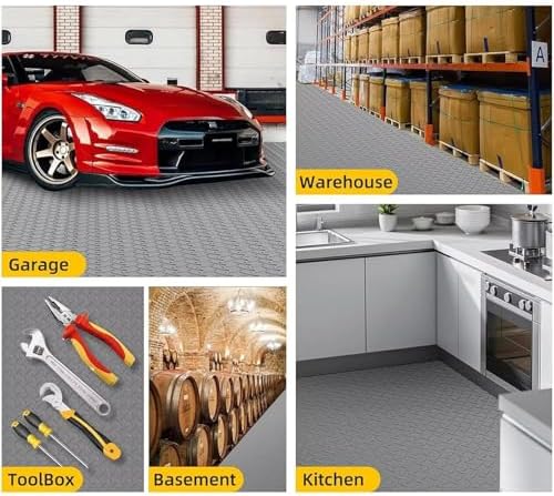 Rubber Flooring Roll Green 1×6m, PVC Garage Flooring Rolls, Cuttable PVC Garage - Image 6