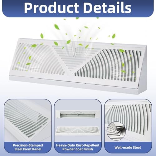 8Pack 15 inch Baseboard Register Vent - Image 3