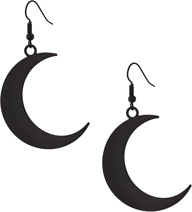 MINACHI Simple Crescent Moon Dangle Drop Earrings, Fashion Statement Jewelry Gift for Women