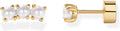 PAVOI 14K Gold Plated 925 Sterling Silver Posts Mini Stud Flat Back Earrings for Women | Helix Cartilage Piercing Jewelry | Dainty Pearl Star Cluster Cubic Zirconia Lotus Climber Screw Backs