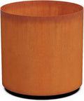 Corten Steel Garden Planter Round Heavy Duty Metal | Made in USA | Fully by Plantercraft