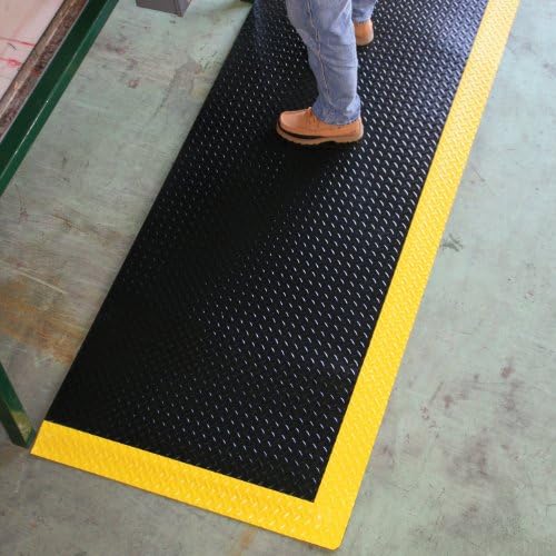Rhino Mats DTT48DSBYX8 Diamond Plate Anti-Fatigue Mat, 4 FT. x 8 FT. x 1 in. - Image 3