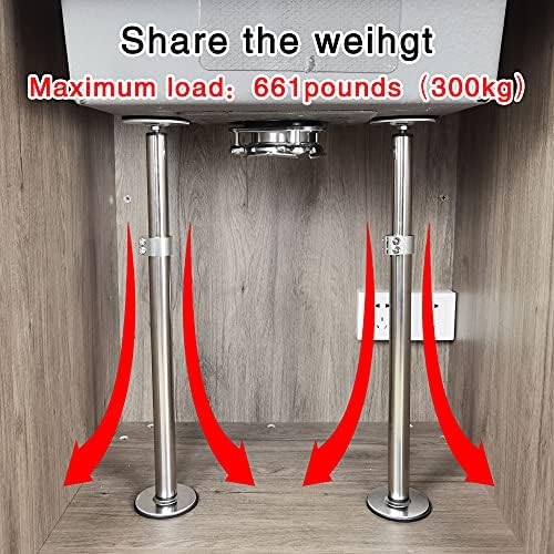 ST-2 Undermount Sink Brackets Stainless Steel Adjustable Support Sink Legs - Image 2