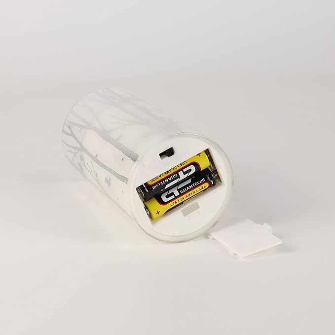 Rhytsing Birch Design Glass Battery Operated LED Candles - Image 6