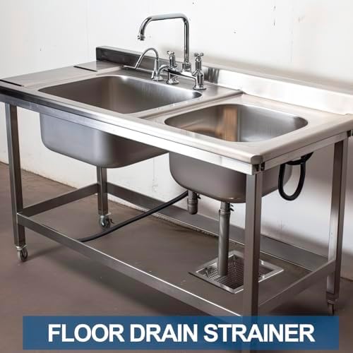 Tuanse 10 x 10 x 5 Inches Stainless Steel Commercial Floor Drain Strainer - Image 4